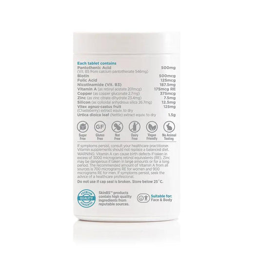 Skin B5 Extra Strength Acne Control Vitamins - 60 Tablets for Clear Skin Support acne control vitamins,clear skin support,extra strength acne tablets,optimized,Skin B5