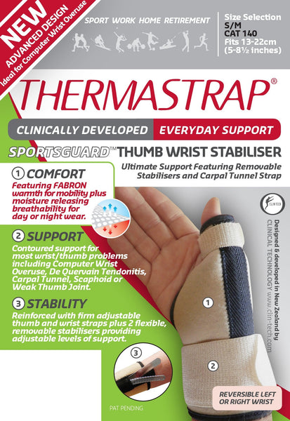 Thermastrap Sportsguard Thumb Wrist Stabiliser