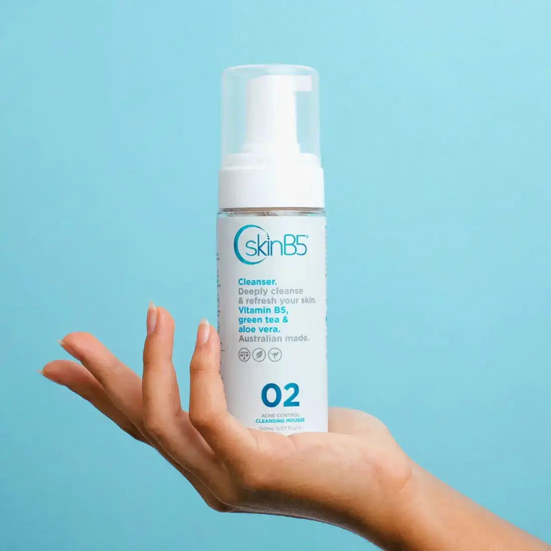Skin B5 Acne Control Cleansing Mousse 150ml Acne Treatment,Clear Complexion,Clear Skin,Combination Skin,cracked skin,dry skin,dry skin cream,Dry Skin Gel,dry skin wash,Healthy Skin,Hydrating Skin Care,itchy dry skin,itchy skin,Moisturising Skin Care,Natur