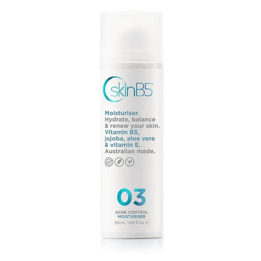 Skin B5 Acne Control Moisturiser 50ml Combination Skin,cracked skin,dry skin,dry skin cream,Dry Skin Gel,dry skin wash,healthy skin,Hydrating Skin Care,issues,itchy dry skin,itchy skin,Moisturising Skin Care,Natural skin care,premature skin,sensitive skin
