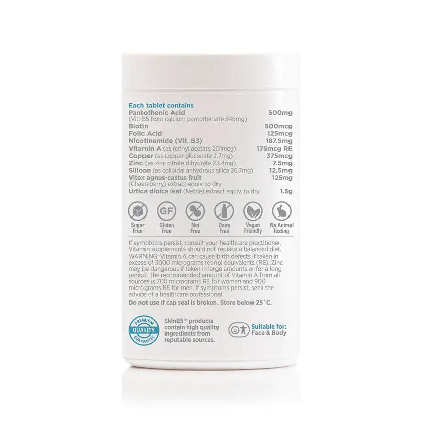 Skin B5 Extra Strength Acne Control Vitamins - 60 Tablets for Clear Skin Support acne control vitamins,clear skin support,extra strength acne tablets,optimized,Skin B5