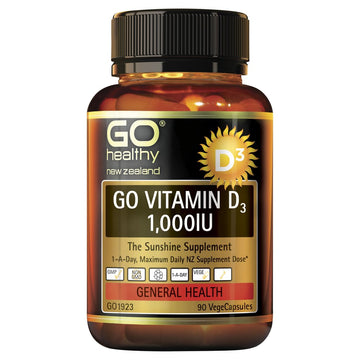 GO Healthy Go Vitamin D3 1000IU 90 Capsules