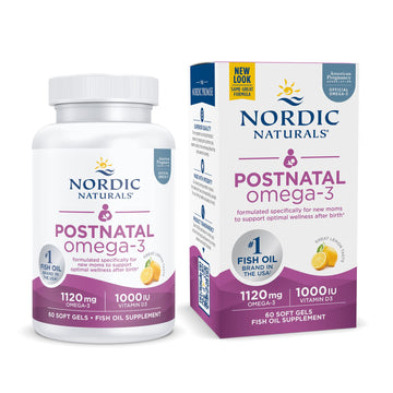 Nordic Naturals Postnatal Omega-3 60 Lemon Softgels