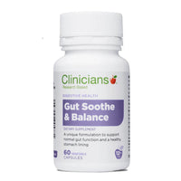 Clinicians Gut Soothe & Balance 60 Vege Capsules