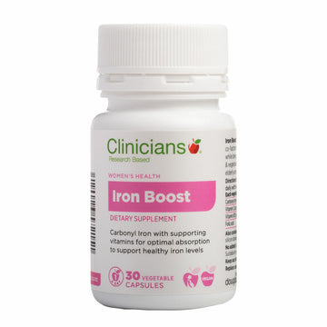 Clinicians Iron Boost 30 Vege Capsules