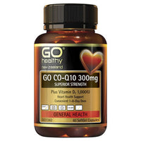 GO Healthy Go Co-Q10 300mg 60 Softgels