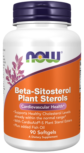 now Beta-Sitosterol Plant Sterols 90 softgels